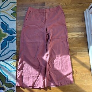 LOFT crop linen like pants.